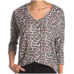 Philosophy Cheetah Print Cozy V-Neck NEW WITH TAGS- size small